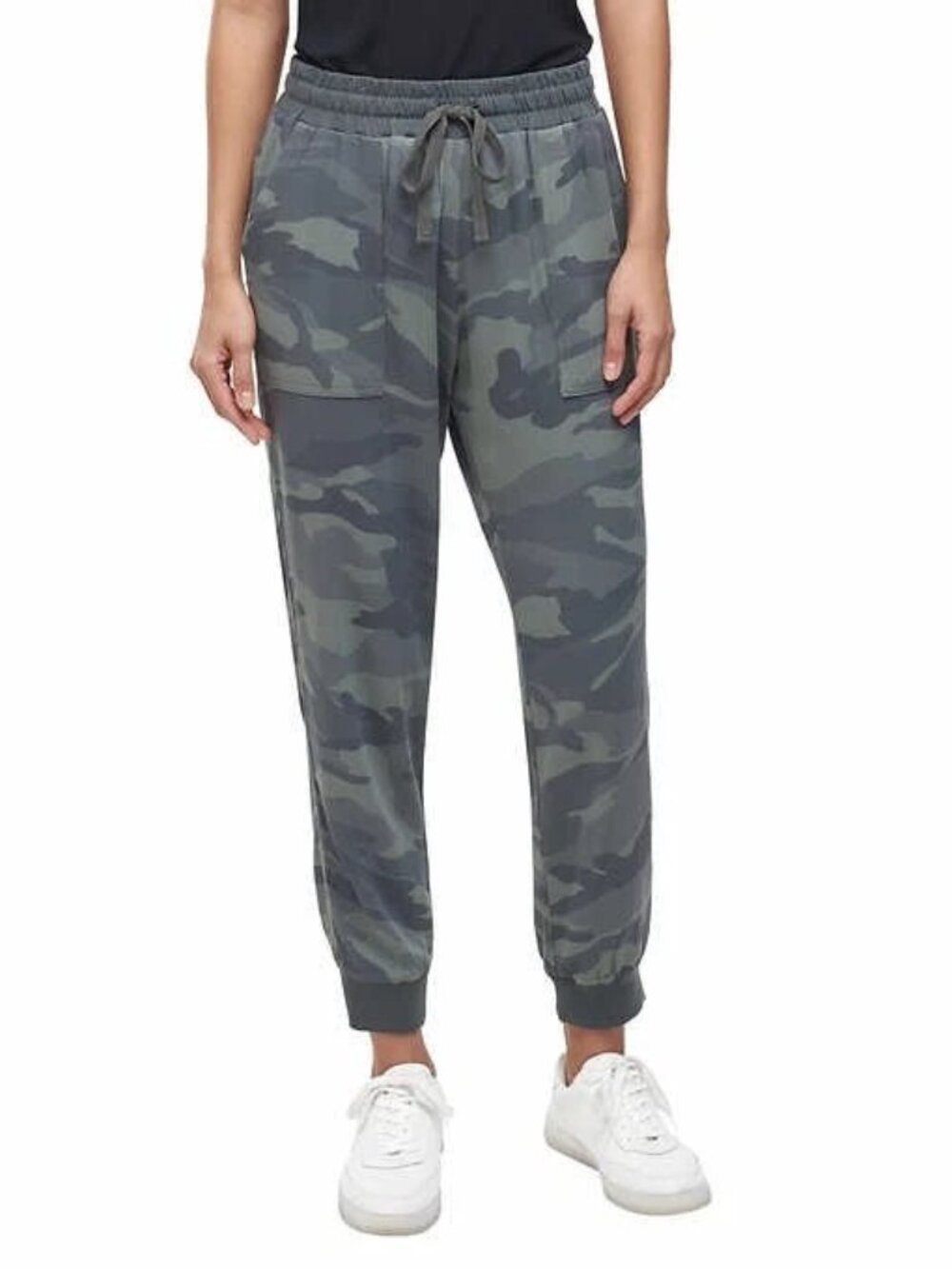 SPLENDID Ladies' Elastic Waist Drawstring Front Pocket Joggers